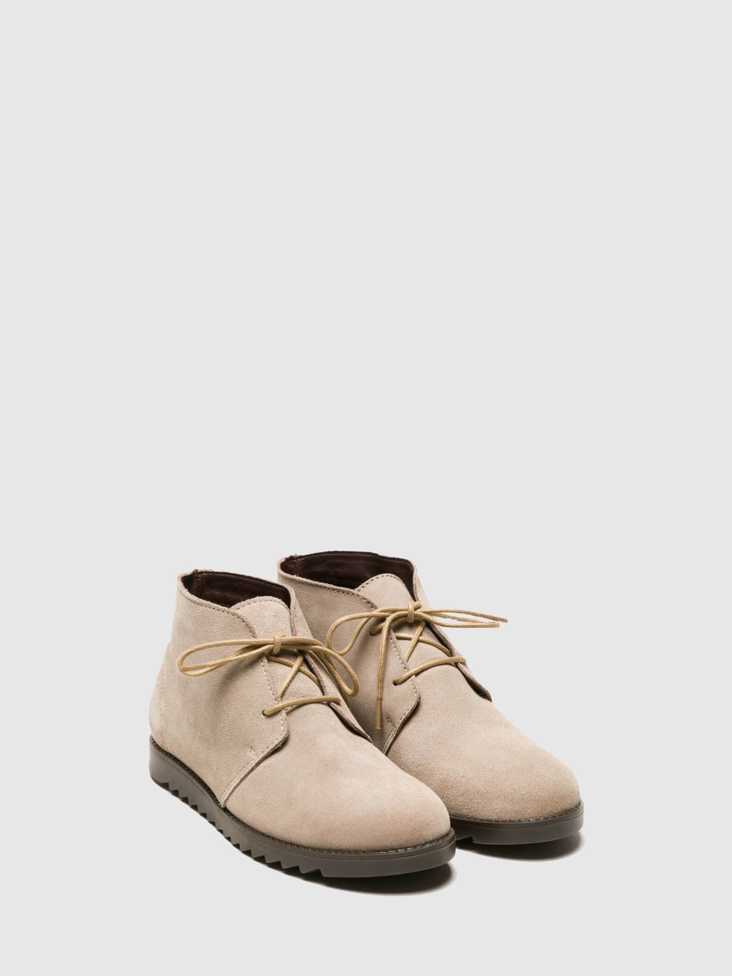 Foreva Tan Lace-up Ankle Boots